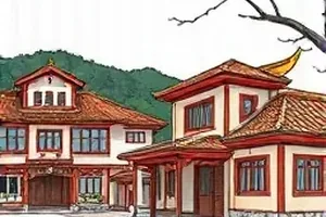 《白噪音公寓》走廊灯下的门牌与录音设备